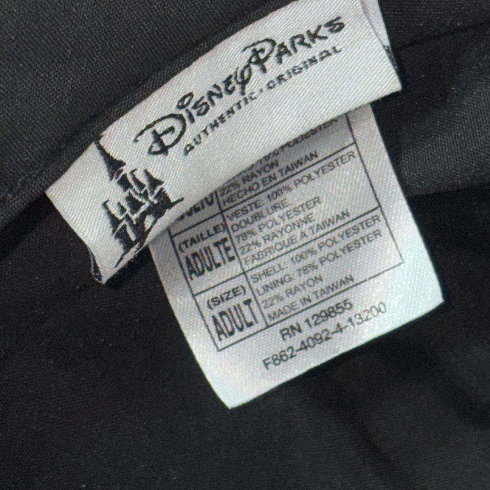 Disney Parks Mickey Minnie Mouse Newspaper Print Baseball Cap Adult Adjustable - Picture 12 of 14